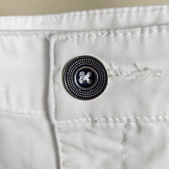 Lane Bryant City Chino Shorts White Cotton Stretch 5" Summer Womens Plus Size 28 - Picture 5 of 12